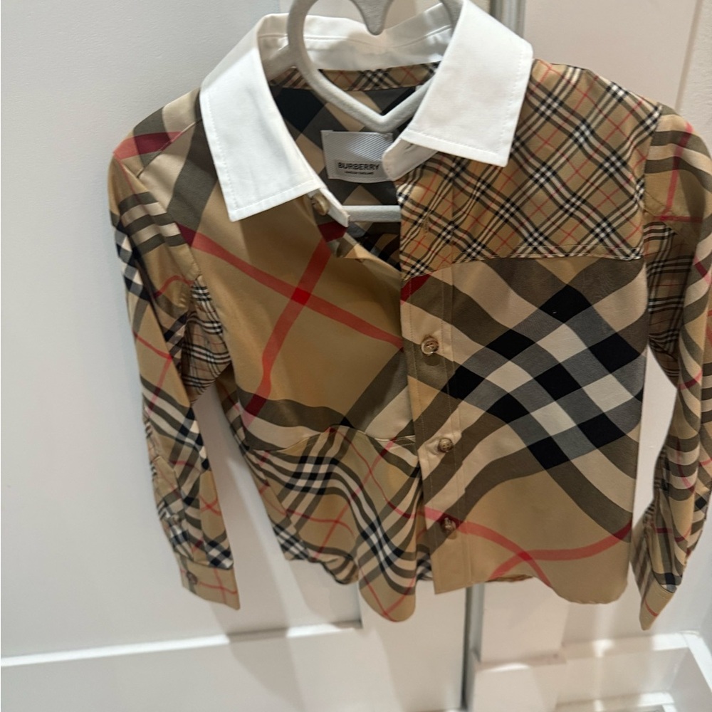Burberry Kids Plaid Shirt - Beige, Red, Black